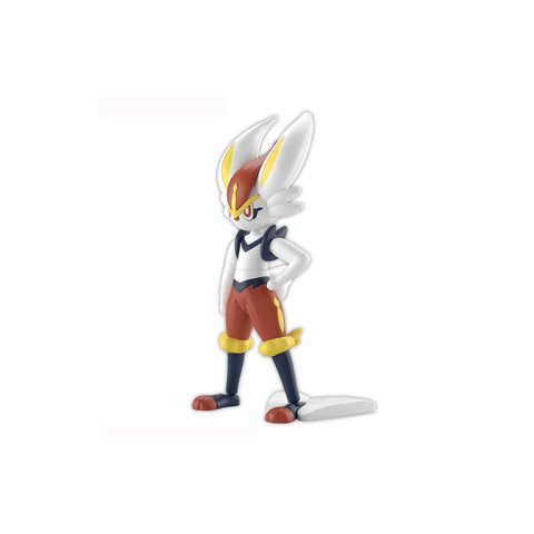 Cinderace model kit figure, detailed collectible toy with vibrant colors on white background