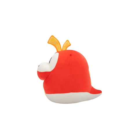 Red and white Pokémon plush toy, 10-inch collectible Squishmallow side view