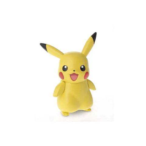 Pokemon Pikachu model kit figure, yellow collectible toy on white background