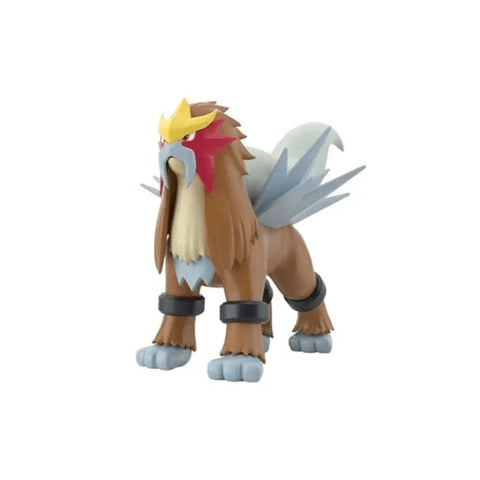 Pokemon Entei model kit collectible toy figure with brown fur and yellow crest