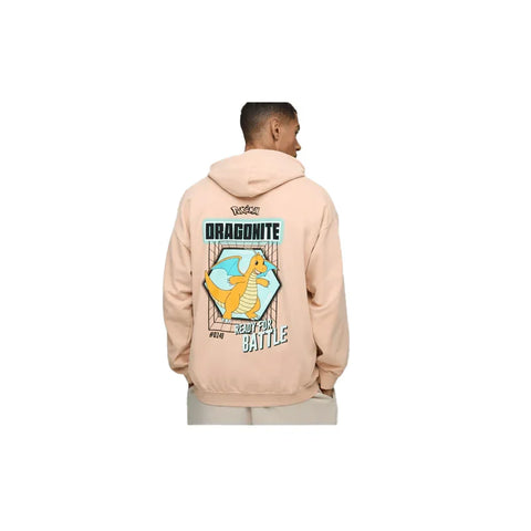 Peach hoodie with Dragonite Pokémon graphic and 'Ready for Battle' text on back