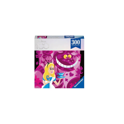 Disney Alice in Wonderland 300 piece puzzle featuring Alice and Cheshire Cat, collectible toy