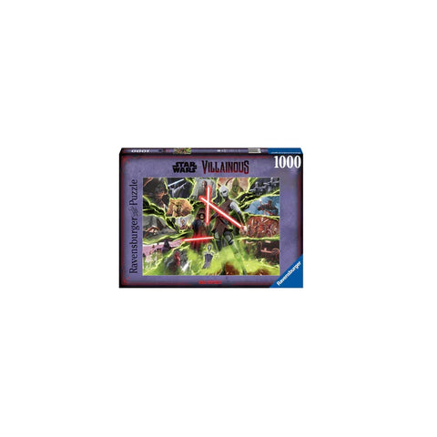 Star Wars Villainous Asajj Ventress 1000-piece puzzle with character art on box