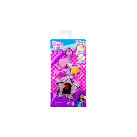 Disney Real Littles Tiny Tins star-shaped keychain toy in pink packaging