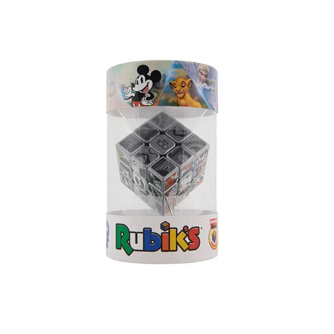 Rubik’s Cube puzzle in collectible packaging with classic animated characters