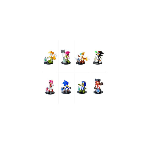 Sonic Paradox Prism toy collectible figure set with eight colorful game character figurines