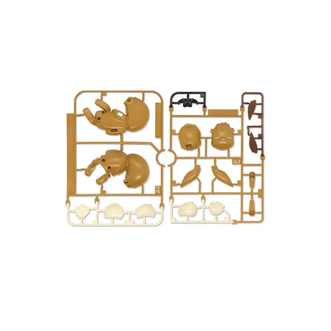 Eevee plastic model kit sprues for assembly, brown and cream toy parts displayed