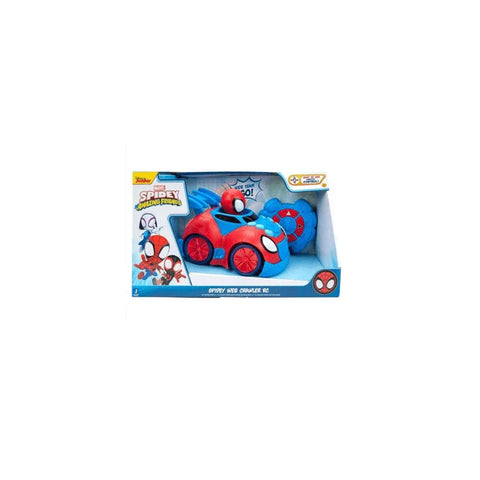 Spidey and Friends remote control car toy in red and blue packaging, for kids