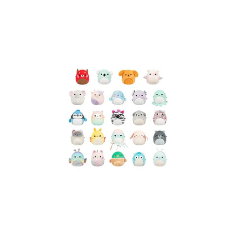 Adorable squishy plush toys in assorted animal designs, perfect for kids and collectors