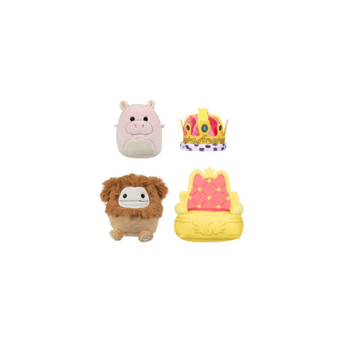 Squishmallows 2.5 inch Micromallows plush accessory set with animal and royal designs
