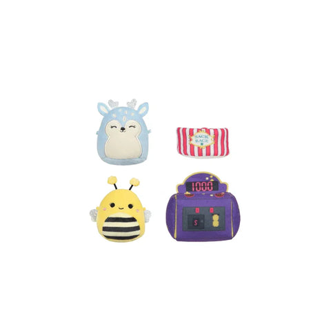 Squishmallows 2.5in Micromallows plush accessory set with animal and game designs
