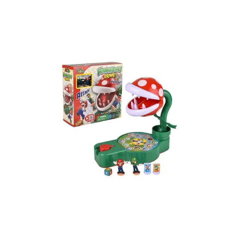 Super Mario Piranha Plant Escape board game with box, game pieces and character figures
