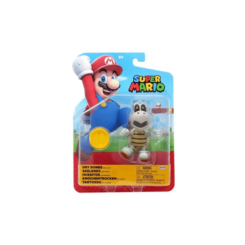 Super Mario Dry Bones collectible action figure in retail packaging