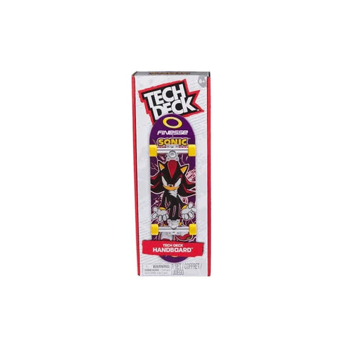 Tech Deck handboard Sonic Shadow edition in retail packaging, collectible toy skateboard.
