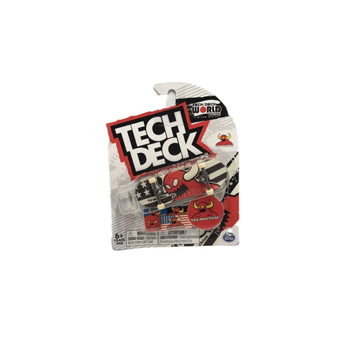 Tech Deck fingerboard toy in packaging with Toy Machine skateboard graphics