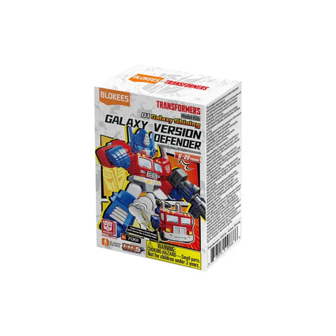 Transformers Galaxy Version Defender model kit box with robot toy on white background