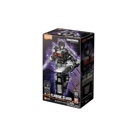 Transformers Nemesis Prime model kit box with robot figure artwork, collectible toy