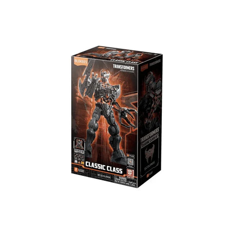 Transformers Scourge Classic Class model kit box with robot figure artwork