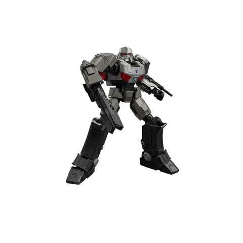 Megatron model kit robot action figure collectible toy in dynamic pose on white background.
