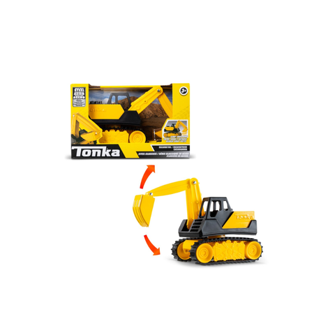 Tonka- Steel Classics Assortment 1:32 (Dump Truck, Bulldozer, Excavator)