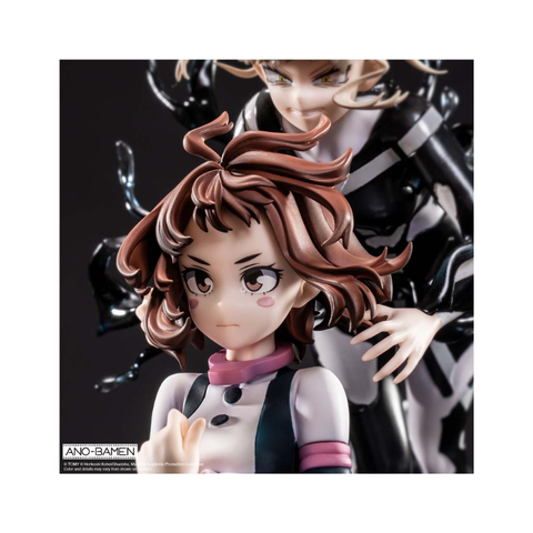 Anime action figure collectible with two detailed female characters in dynamic pose