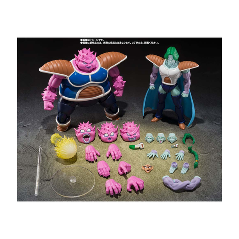Dragon Ball collectible action figures with multiple faces, hands, and accessories