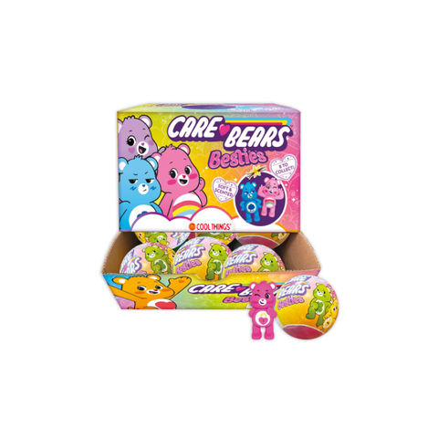 Care Bears Besties collectible toy figures in colorful display box with plush ball