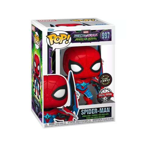 Spider-Man (Chase) (Glows in the Dark) (Preowned) – Funko Pop! Vinyl Figure | Marvel