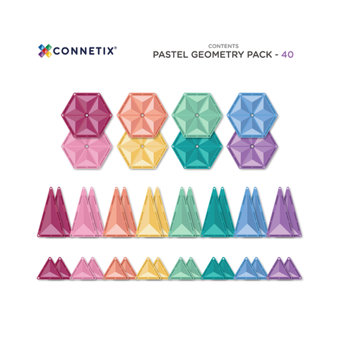 Pastel Geometry Pack 40 pc