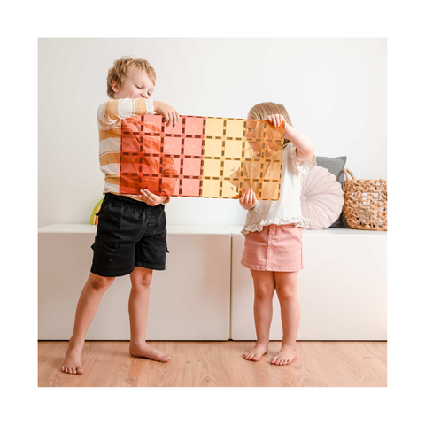 Pastel Lemon & Peach Base Plate 2 pc