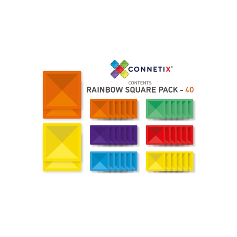 Rainbow Square Pack 40 pc