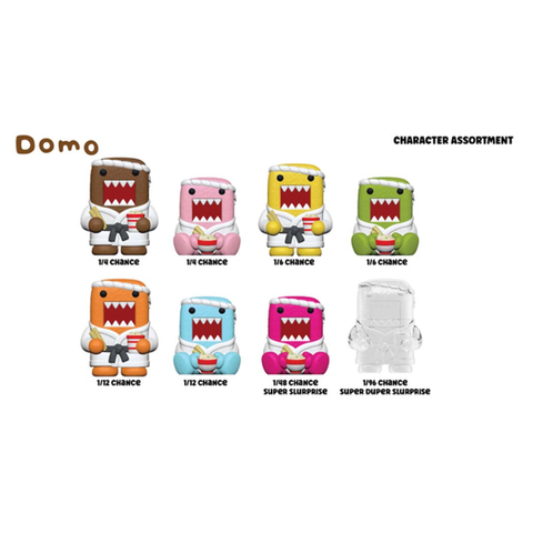 Domo collectible figures in martial arts uniforms, assorted colors and surprise variants