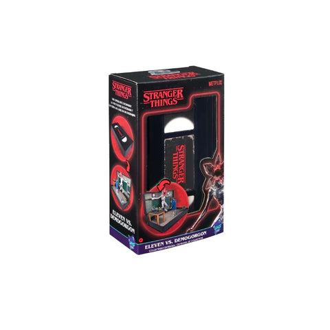 Stranger Things Eleven vs Demogorgon collectible toy figure set in branded packaging