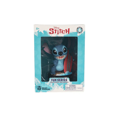 Stitch Fun Series collectible toy figurine in box, surfboard theme, for ages 8 and up