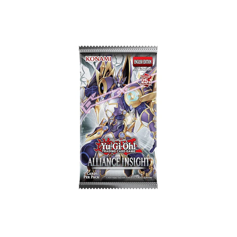 Yu-Gi-Oh! Alliance Insight booster pack featuring armored character art