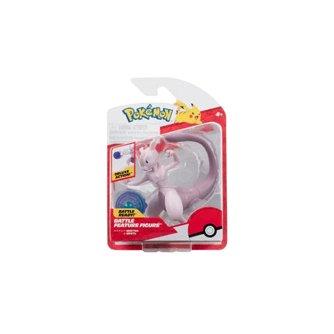 Pokémon Mewtwo deluxe battle action figure in retail packaging, collectible toy