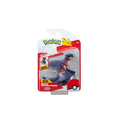 Pokemon Garchomp battle feature deluxe action figure in retail packaging