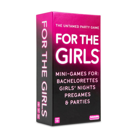 Box of 'For the Girls' game on a white background