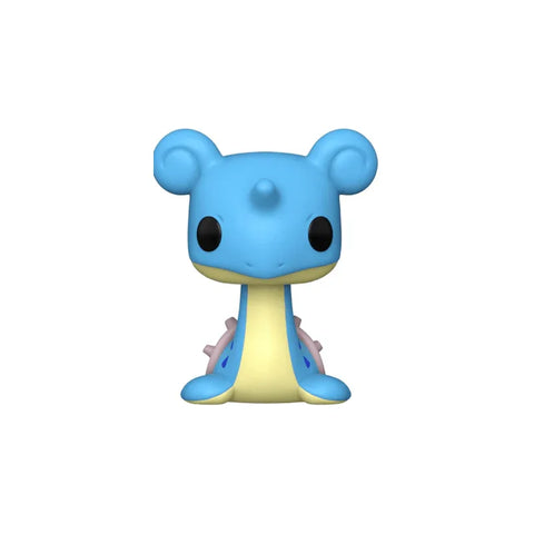 Blue Lapras collectible vinyl toy figure with large eyes on white background