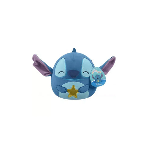 Blue plush toy character with large ears holding a yellow star, collectible stuffed toy